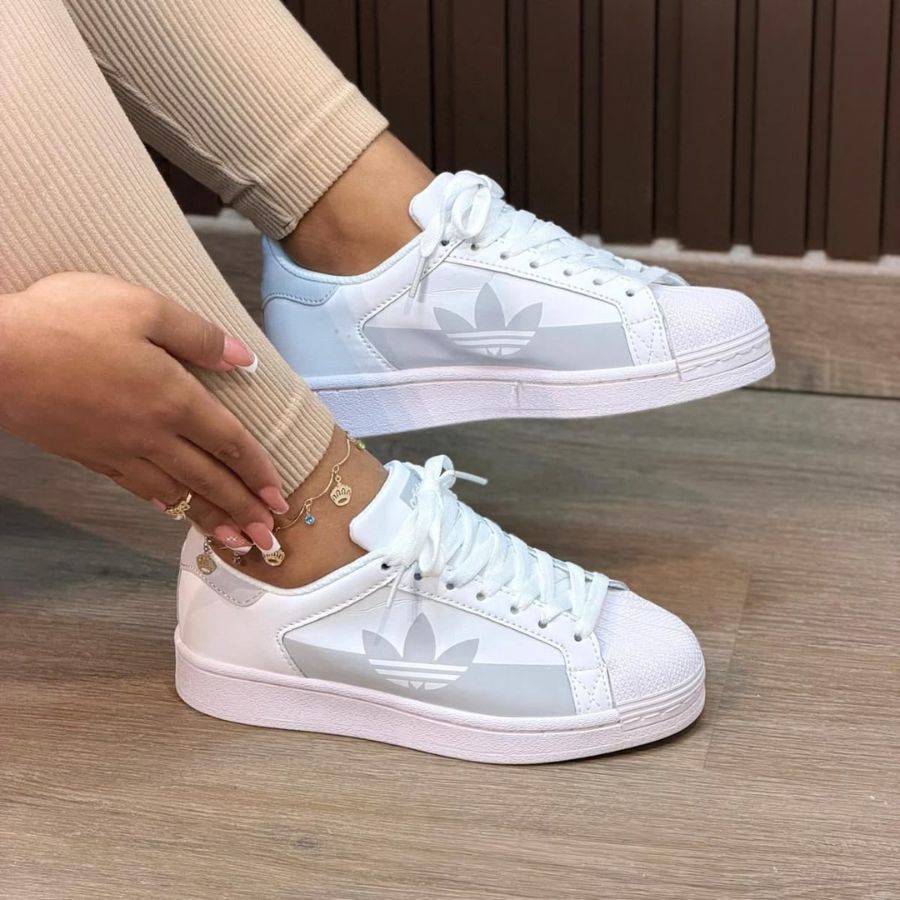Adidas superstar mata blanco