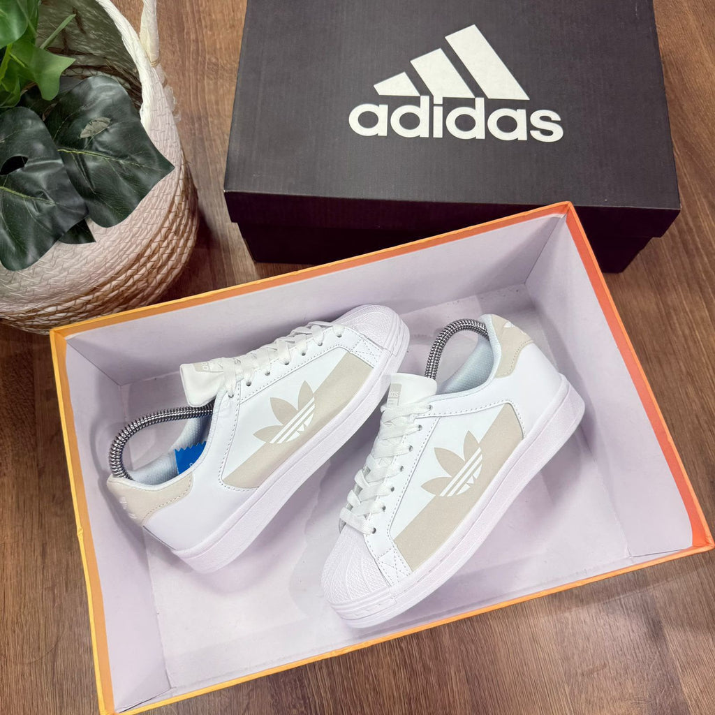 Adidas superstar mata blanco